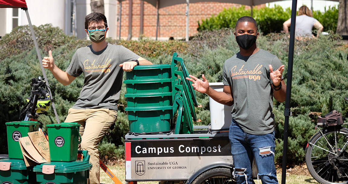 Andrew and Demetrius at Farm to Campus Market